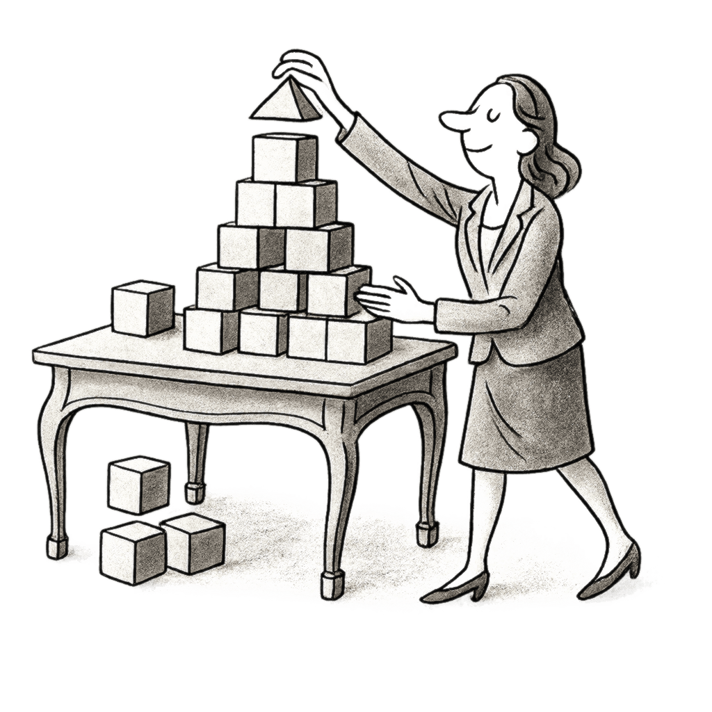 Lawyer building blocks image